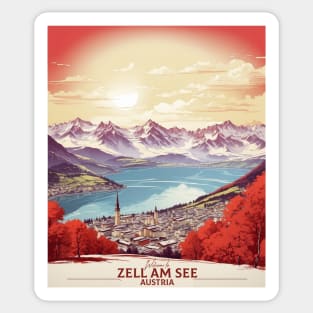 Zell Am See Austria Vintage Travel Retro Tourism Sticker